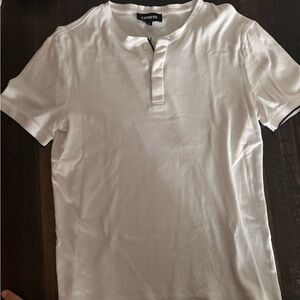 Express Men's Classic White Polo